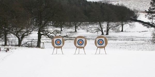 Photo of the Bowmen of Lyme grounds in winter